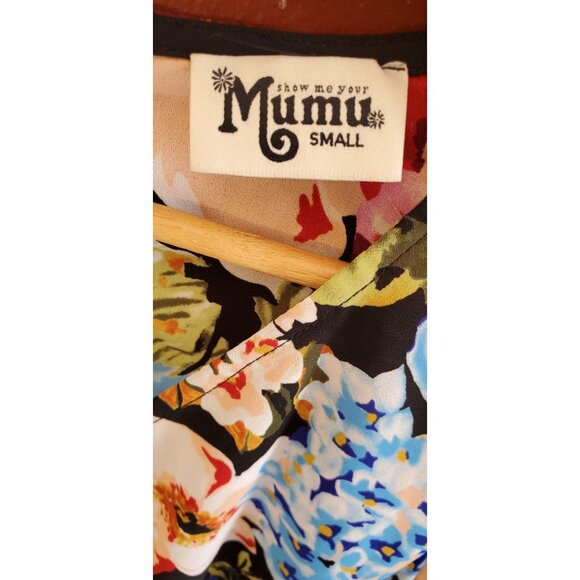 Show Me Your Mumu Fall Floral Romper Long Sleeve Boho Festival Small Cottagecore - Picture 3 of 4